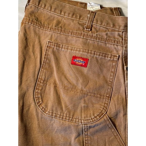 Dickies Jeans RN20697 Carpenter Mens 40x32 Camel Work  Builder - Picture 1 of 3